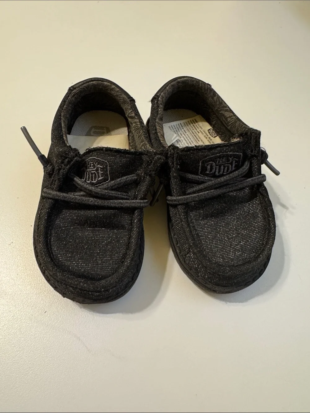 Hey Dude Kids Black Slip-On Sneakers